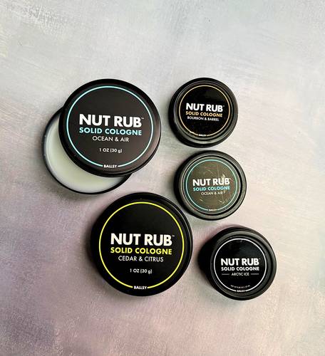 عطر شمعي رجالي ومرطب للجسم والمناطق الحساسة بولزي Ballsy Nut Rub
