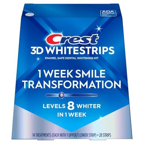 كريست شرائح تبييض الأسنان الحساسة ٨ درجات  Crest Glamorous White