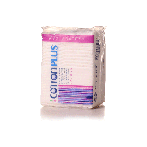 قطن تجميل إيطالي 50 حبة Cotton Plus Visage