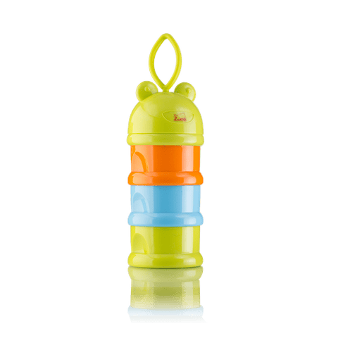 علبة حافظة لمسحوق الحليب 3 طبقات ملونة Baby zone