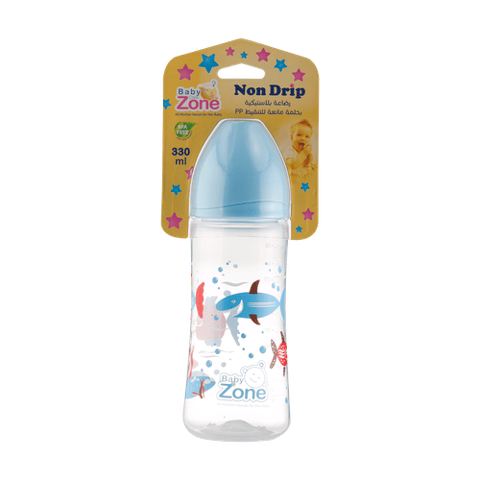 رضاعة 330مل بحلمة عريضة Baby care zone