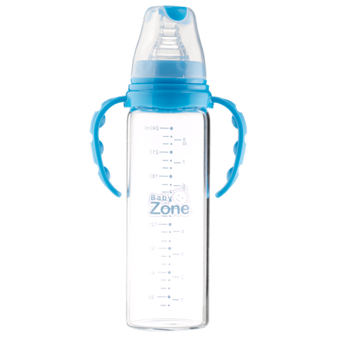 رضاعة 250مل زجاج بيدين Baby Zone