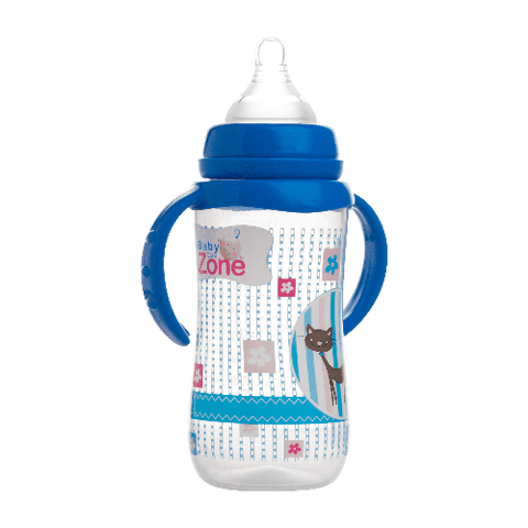 رضاعة 330مل بمقبض Baby Zone