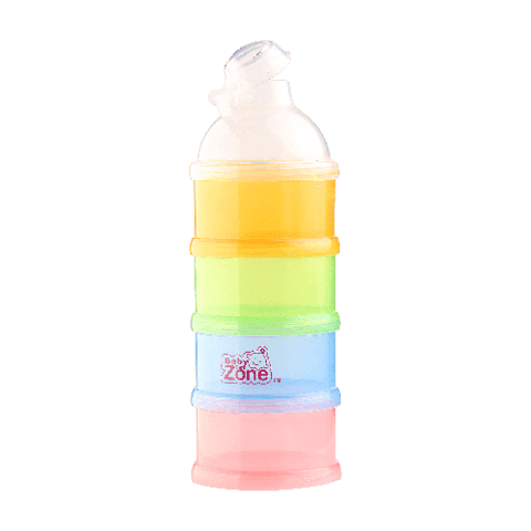 علبة شفافة بألوان 4 طبقات ملونة Baby zone