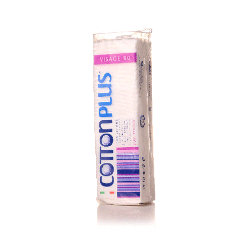 قطن تجميل إيطالي 80 حبة Cotton Plus Visage
