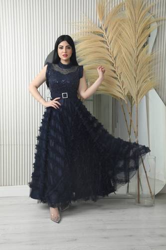 فستان سهره مزين  بالترتر