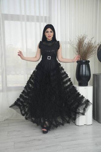 فستان سهره مزين بالترتر