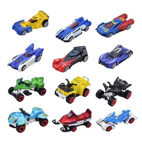 Assorted Miniature Racing Vehicles And Cars Set - Diecast - 12 Pieces - Miniature Cars