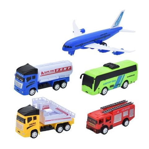 Airplane And Airport Vehicle Play Set For Kids - Vehicle Toys