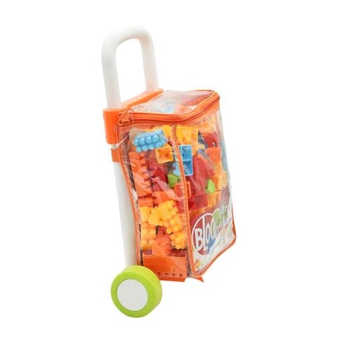 208-Piece Building Block Set With Wheels - Construction Pieces