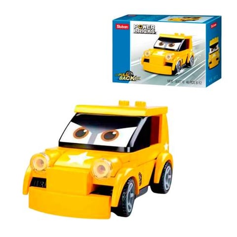 Sluban Power Bricks Pull Back Car - 46 pieces