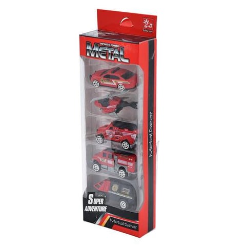 Assorted Metal Rescue Vehicle Set (5 Pieces) - Mini Cars