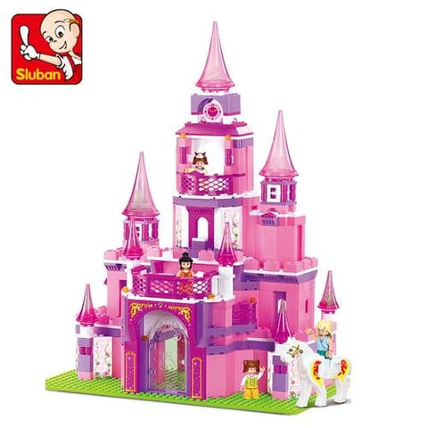 Sluban Girl's Dream Series - Castle Building Blocks 472 PCS with 4 Mini Figures - For Age 6+ Years Old