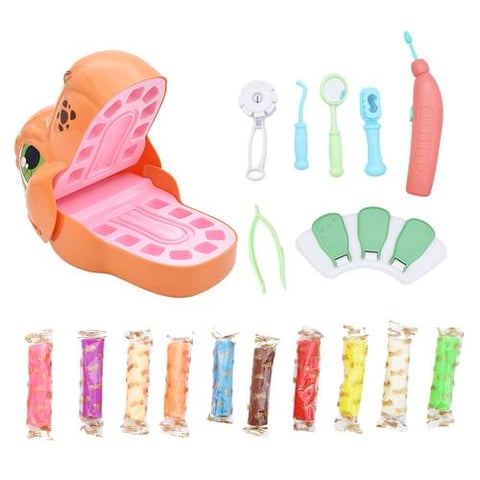 Creative Dentist Set with Animal Mouth and Clay - Pretend Play and Role Play Toys