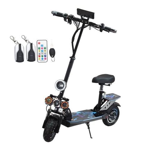 Electric Scooter With Seat And Remote Control - Electric Scooters