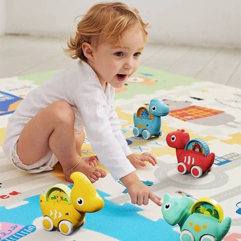 Cartoon Dinosaur Cars Set For Kids - Children'S Toys