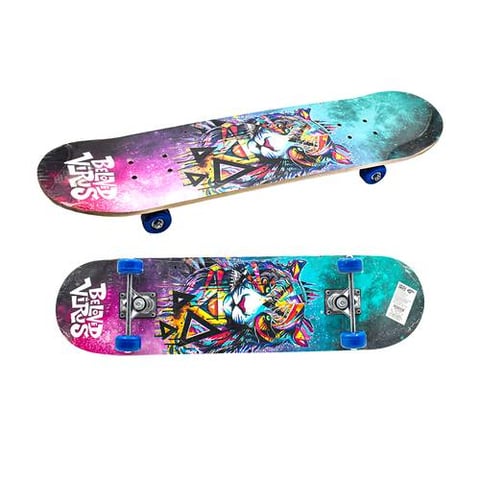 wooden skating board