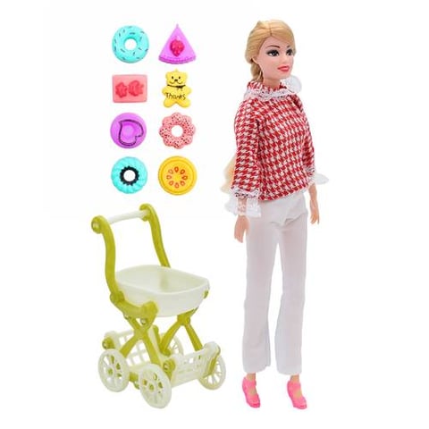 Stylish Fashion Doll With Stroller And Candy Accessories - Dolls & Accessories