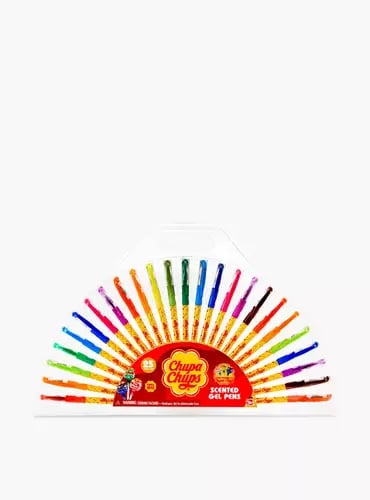 أقلام جل معطرة 25 لونًا من Chupa Chups