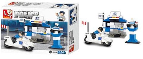 Sluban Police Series - Police Station Building Blocks 86 PCS with Mini Figurese - For Age 6+ Years Old