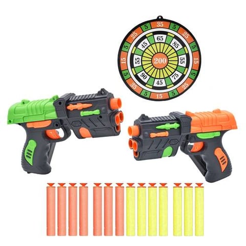 Toy Gun Set With Foam Pellets And Aiming Board