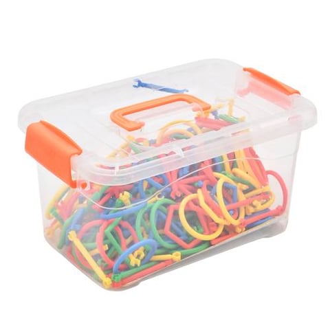 Colorful Geometric Shapes Building Set In A Box - Shape Building Blocks