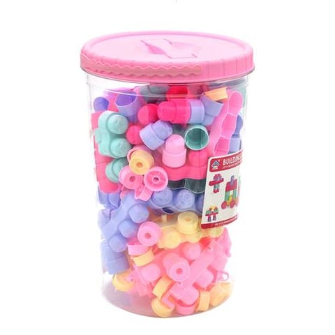 Colorful Building Blocks In A Storage Container - Construction Pieces