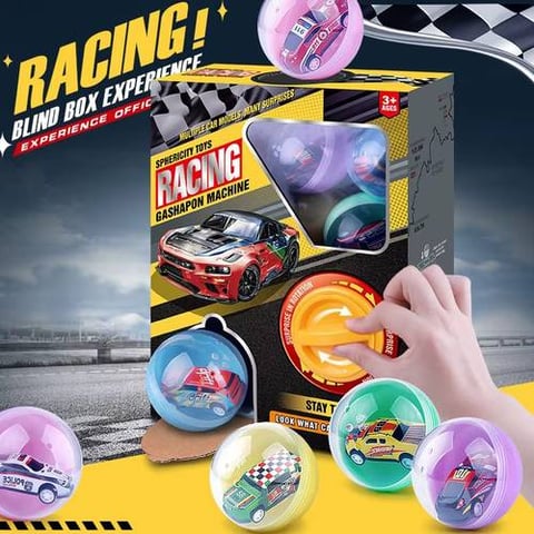 Gashapon Machine Game With Miniature Car Capsules