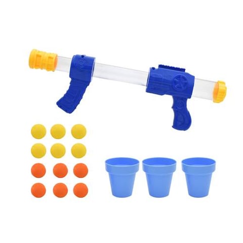 Fighting games - rubber ball shooting gun - 12 rounds