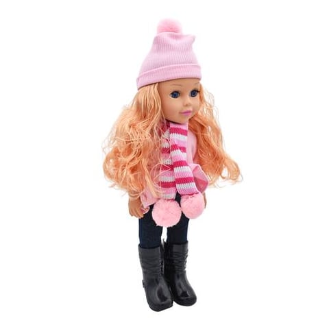 My My Girls Doll In Pink Winter Clothes - Dolls