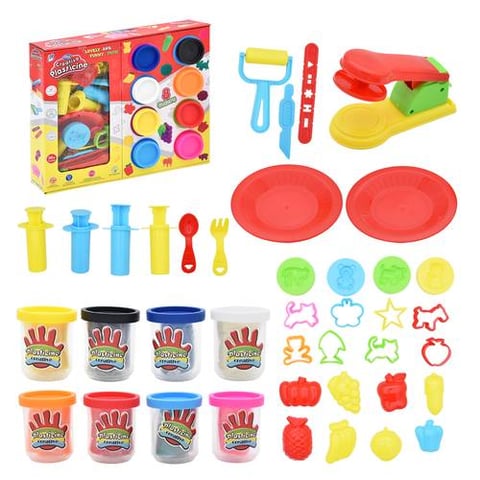 Creative clay set with various tools and molds - Art & Creativity