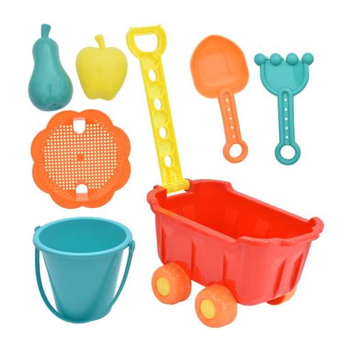 Beach Play Set With Pull Trolley For Kids - Beach Toys
