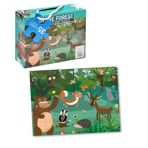 Jumbo Earth Puzzle With A Jungle Animal Design