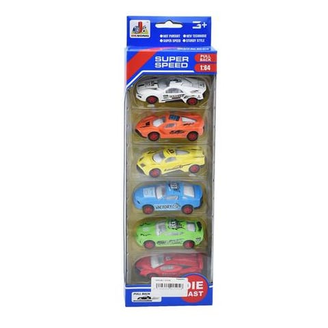 Super Speed ​​6-Piece Racing Car Set - Cars