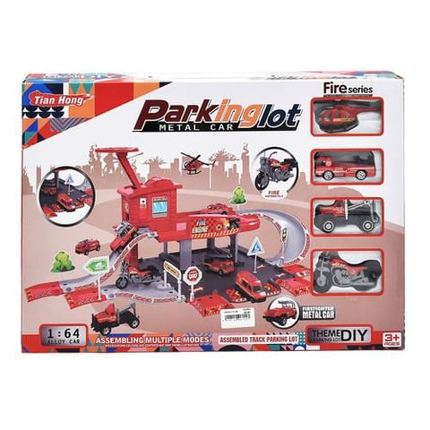 Fire Station Set - 4 Diecast Vehicles - Toy Cars