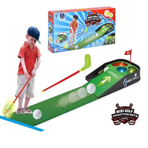 Golf Course With Golf Clubs - Music And Lights - Sports Games