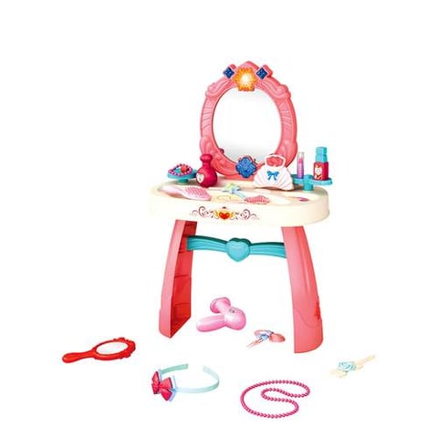 Children'S Vanity Table With Mirror And Accessories - Makeup Toys