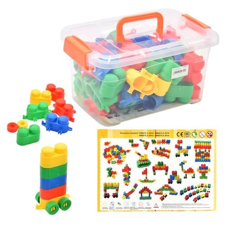 Colorful Building Block Box For Children - Construction Pieces