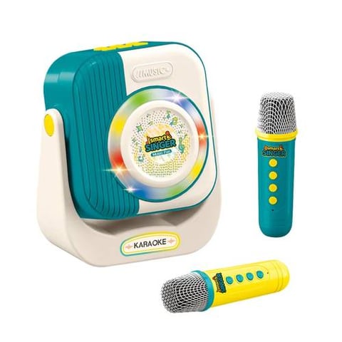 Kids Karaoke Machine Set With 2 Wireless Microphones - Music And Melody