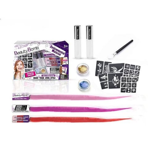 Beauty Bomb Hair Styling And Body Glitter Set - Makeup Games