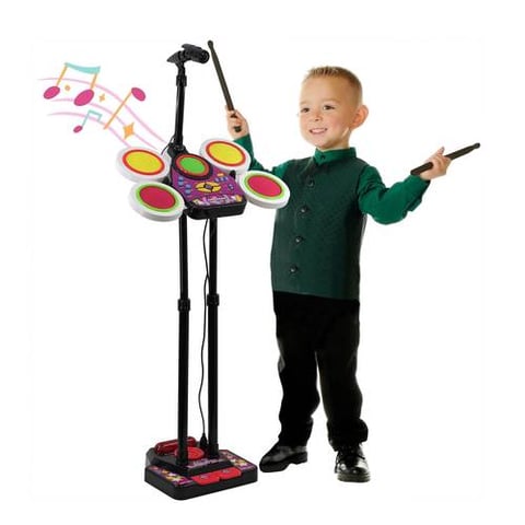 Electronic Drum Set With Microphone - Musical Games