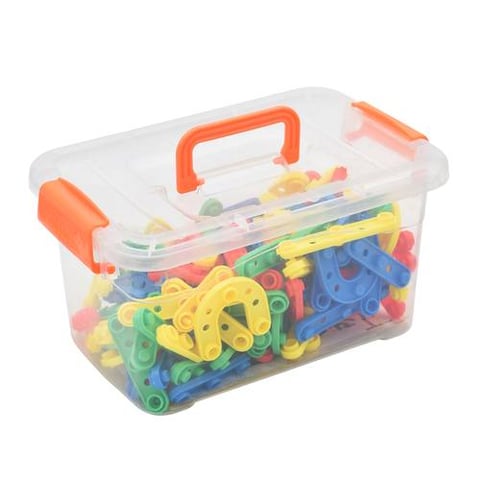 Colorful Building Block Set In A Storage Box - Shaped Building Blocks