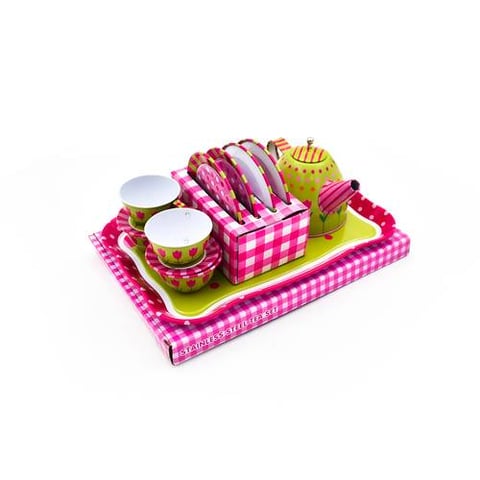 Tea Set - Pretend Tea Party In Bright Colors And Dainty Design