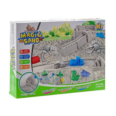 Magic sand toy with 12 molds and accessories