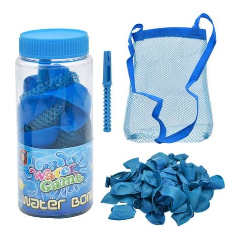 Blue Water Balloon Set With Mesh Bag - 60 Pieces - Water Toys & Pools