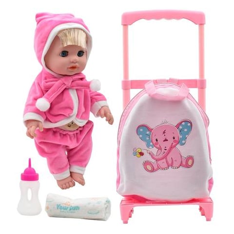 Baby doll with bag