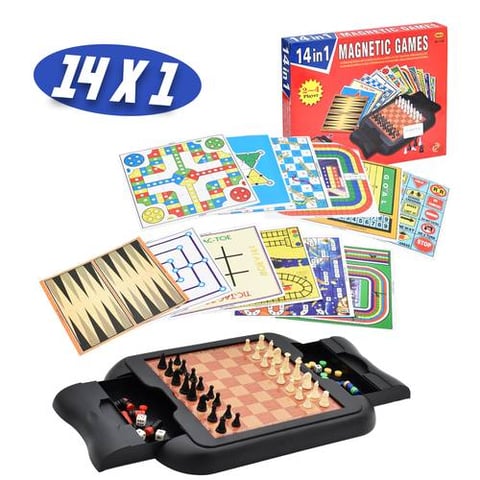14-In-1 Magnetic Game Set - Board Games