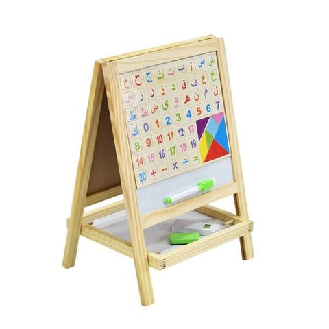 Double-Sided Wooden Drawing And Teaching Board