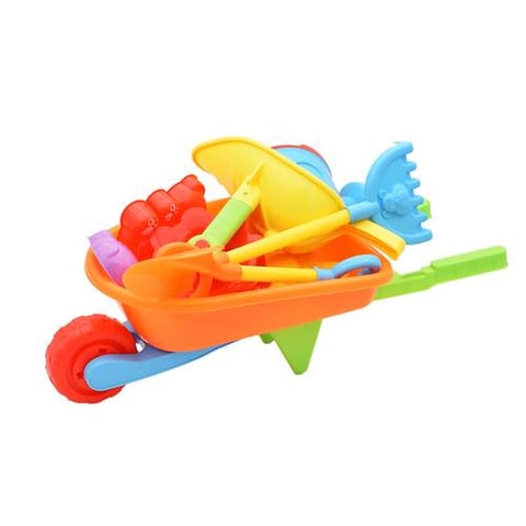 Sand And Beach Play Set With Colorful Handcart - Outdoor Toys