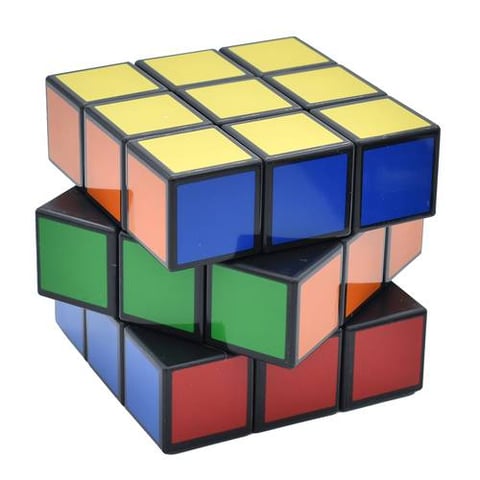 3X3 Multi-Colored Magic Rubik'S Cube - Skill Games